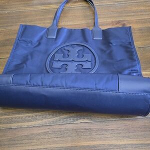 Tory Burch Navy Blue Tote Bag